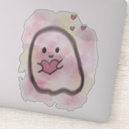 Little ghost with heart  シール