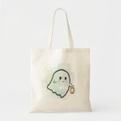 Little ghost with Lantern  トートバッグ (正面)