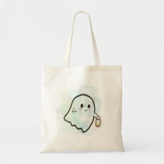 Little ghost with Lantern  トートバッグ (正面)