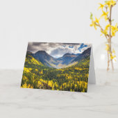 Little Giant & Kendall Peak, Silverton, Colorado カード (黄色い花)