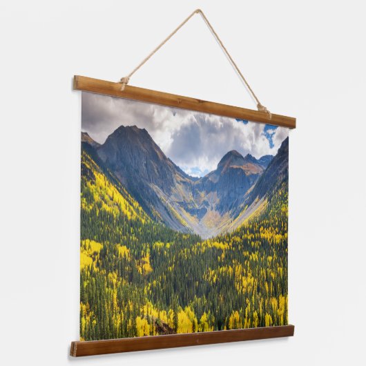 Little Giant & Kendall Peak, Silverton, Colorado 吊り下げ型タペストリー (傾斜あり)