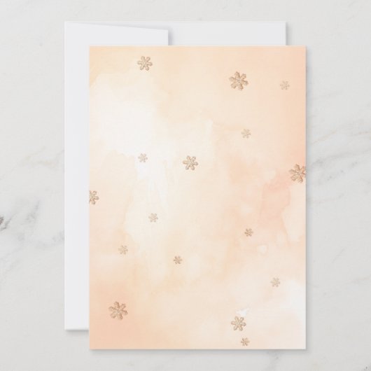 Little Gingerbread 1st Birthday Christmas 招待状 (裏面)