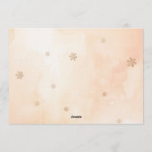 Little Gingerbread 2nd Birthday Christmas Photo 招待状 (裏面)