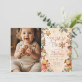 Little Gingerbread 2nd Birthday Christmas Photo 招待状 (スタンド正面)