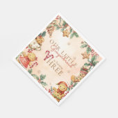 Little Gingerbread Christmas 3rd Birthday スタンダードランチョンナプキン (角)