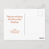 Little Gingerbread House Vintage Christmas ポストカード (裏面)