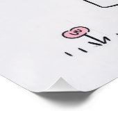 Little Girl and White Daisy With Quote ポスター (コーナー)