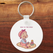 Little Girl Playing キーホルダー (正面)