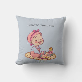 Little Girl Playing クッション