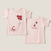 Little girl Poppy T-Shirt (デザイン正面&裏面)