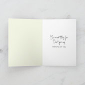 Little Girl Running Down a Pink Heart Path カード (内部)