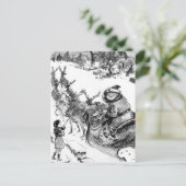 Little girl, Santa Claus reindeer Christmas 1918 シーズンポストカード (スタンド正面)