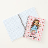 Little Girl with a Bird and Cherry Notebook ノートブック (内部)