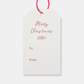 Little Girl With Puppy Christmas Gift Tag ギフトタグ (裏面)