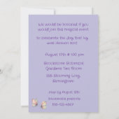 Little Girl's Birthday Party Digital Download 招待状 (裏面)