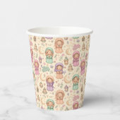 Little Girls Colourful Eid Mubarak Paper Cups 紙コップ (左)