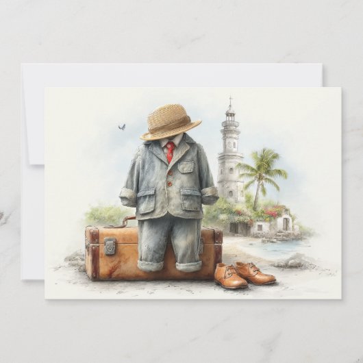 Little Globetrotter - 1st Birthday Adventure 招待状 (正面)