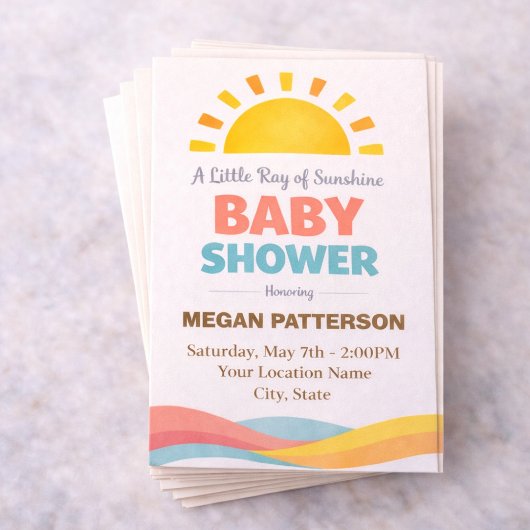 Little Golden Ray Celebration 招待状