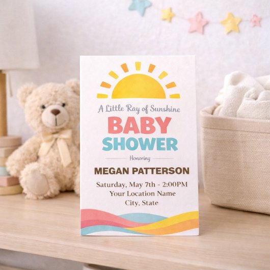 Little Golden Ray Celebration 招待状