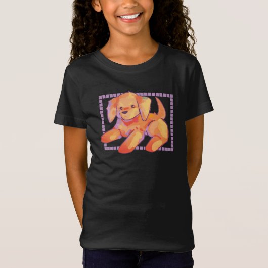 Little golden retriever pup tシャツ (正面)
