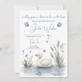 Little Goose Baby Shower Invitation 招待状 (正面)