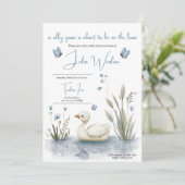 Little Goose Baby Shower Invitation 招待状 (スタンド正面)