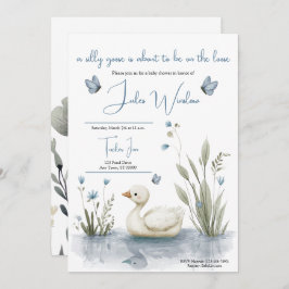Little Goose Baby Shower Invitation 招待状