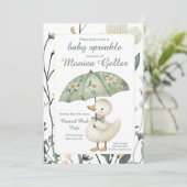 Little Goose Baby Sprinkle Invitation 招待状 (スタンド正面)