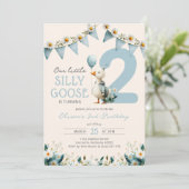 Little Goose Blue Boy 2nd Birthday 招待状 (スタンド正面)