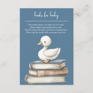 Little Goose Book Request Card Goose Baby Shower エンクロージャーカード