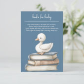 Little Goose Book Request Card Goose Baby Shower  エンクロージャーカード (スタンド正面)