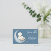 Little Goose Diaper Raffle Card Goose Baby Shower エンクロージャーカード (スタンド正面)