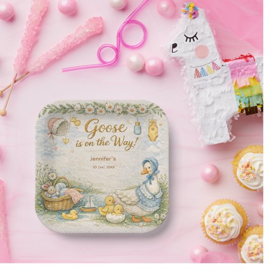 little goose is on the way  ペーパープレート