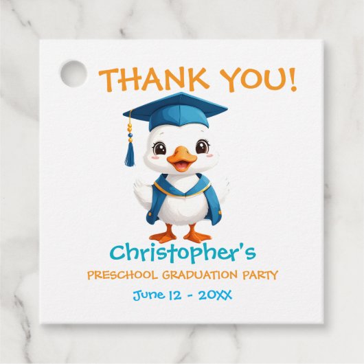 Little Goose Preschool Graduation フェイバータグ (正面)