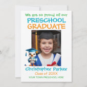 Little Goose Preschool Graduation 案内状 (正面)