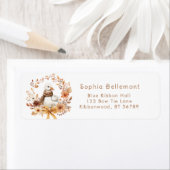 Little Goose Rustic Fall Return Address ラベル (インサイチュ)