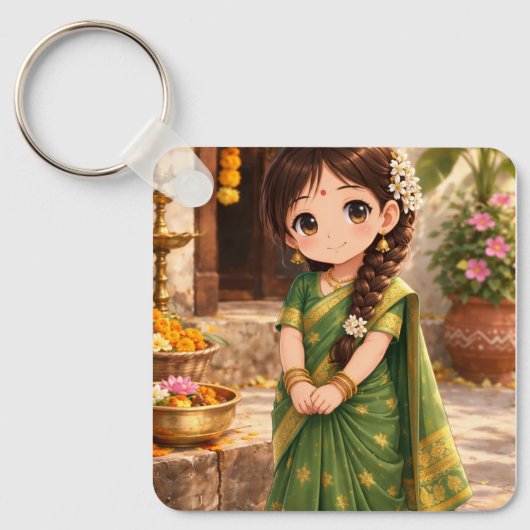 Little Grace in Green キーホルダー (正面)