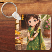 Little Grace in Green キーホルダー (正面)