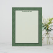Little Green Diamonds Stationery Paper レターヘッド (スタンド正面)