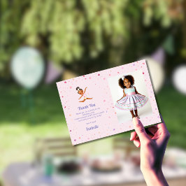 Little Gymnast Birthday Party写真 サンキューカード