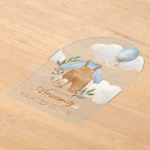 Little hands, little feet, and a big place in our  アクリル招待状 (レイダウン)