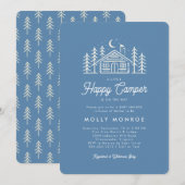 Little Happy Camper Baby Shower Invitation  招待状 (正面/裏面)