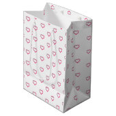 little hearts medium gift bag ミディアムペーパーバッグ (正面アングル)