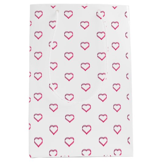 little hearts medium gift bag ミディアムペーパーバッグ (正面)