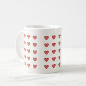 Little hearts mug コーヒーマグカップ (正面左)