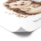 Little Hedgehog Guess How Many Baby Shower Game ポスター (角)