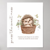 Little Hedgehog Sweet Mess Diaper Baby Shower Game ポスター (正面)