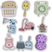 🧼 Little Helpers: Housecleaning Sticker Set シール (正面)