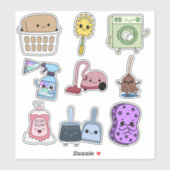 🧼 Little Helpers: Housecleaning Sticker Set シール (シート)