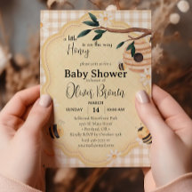 Little Honey Bee Baby Shower 水彩